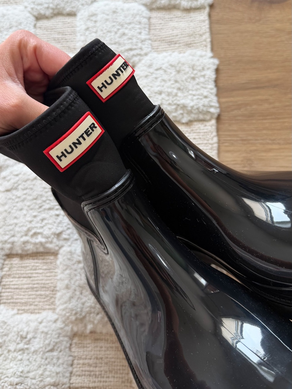 Hunter Ella Chelsea Waterproof Winter Boots in Black - Picture 6 of 6